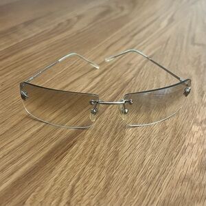 Men’s Versace Gold Rimless Sunglasses
